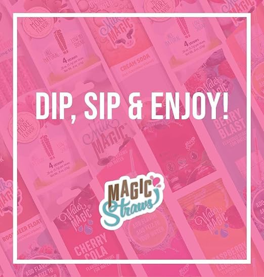 Milk Magic Chocolate Milk Flavoring Straws - Box of 24 Milk Straws